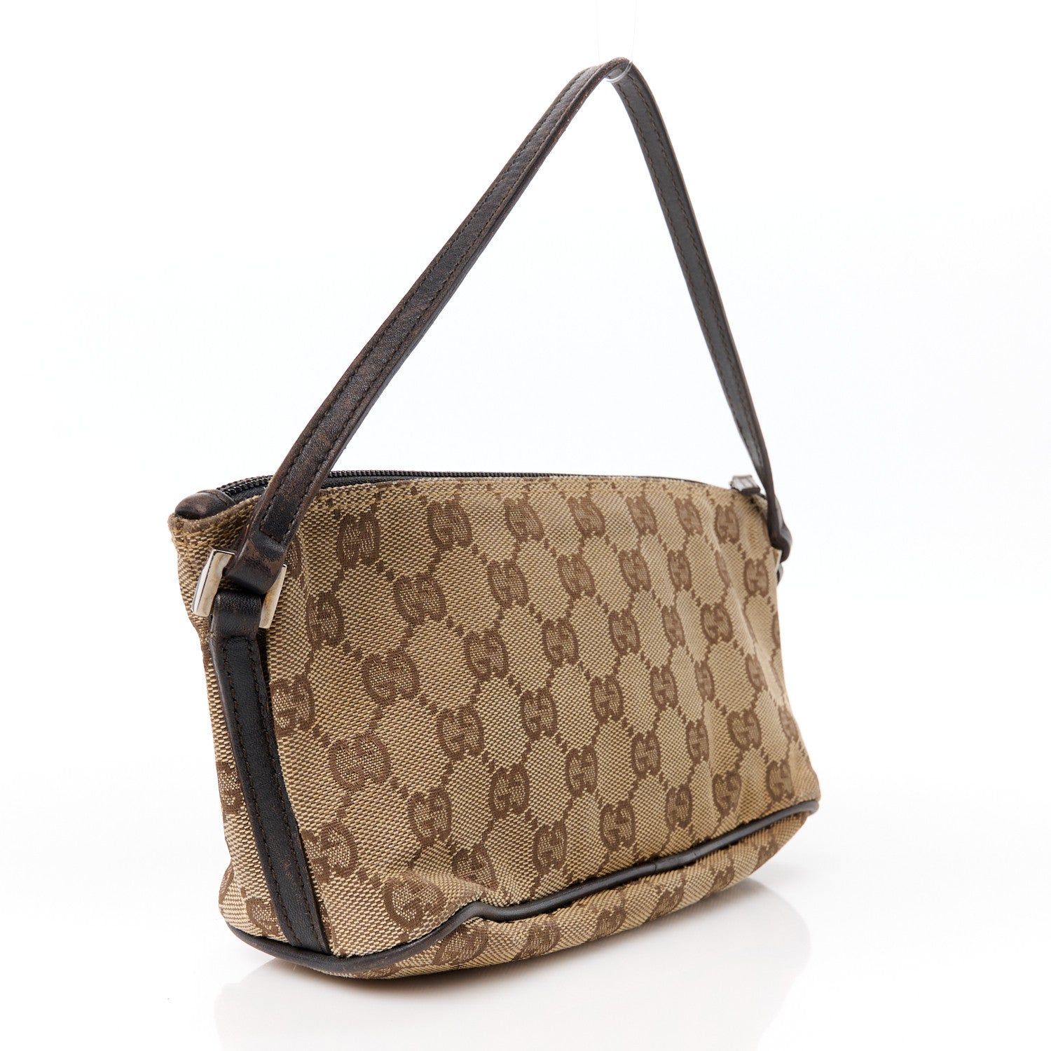 Gucci Monogram Boat Pochette Brown 3 of 11
