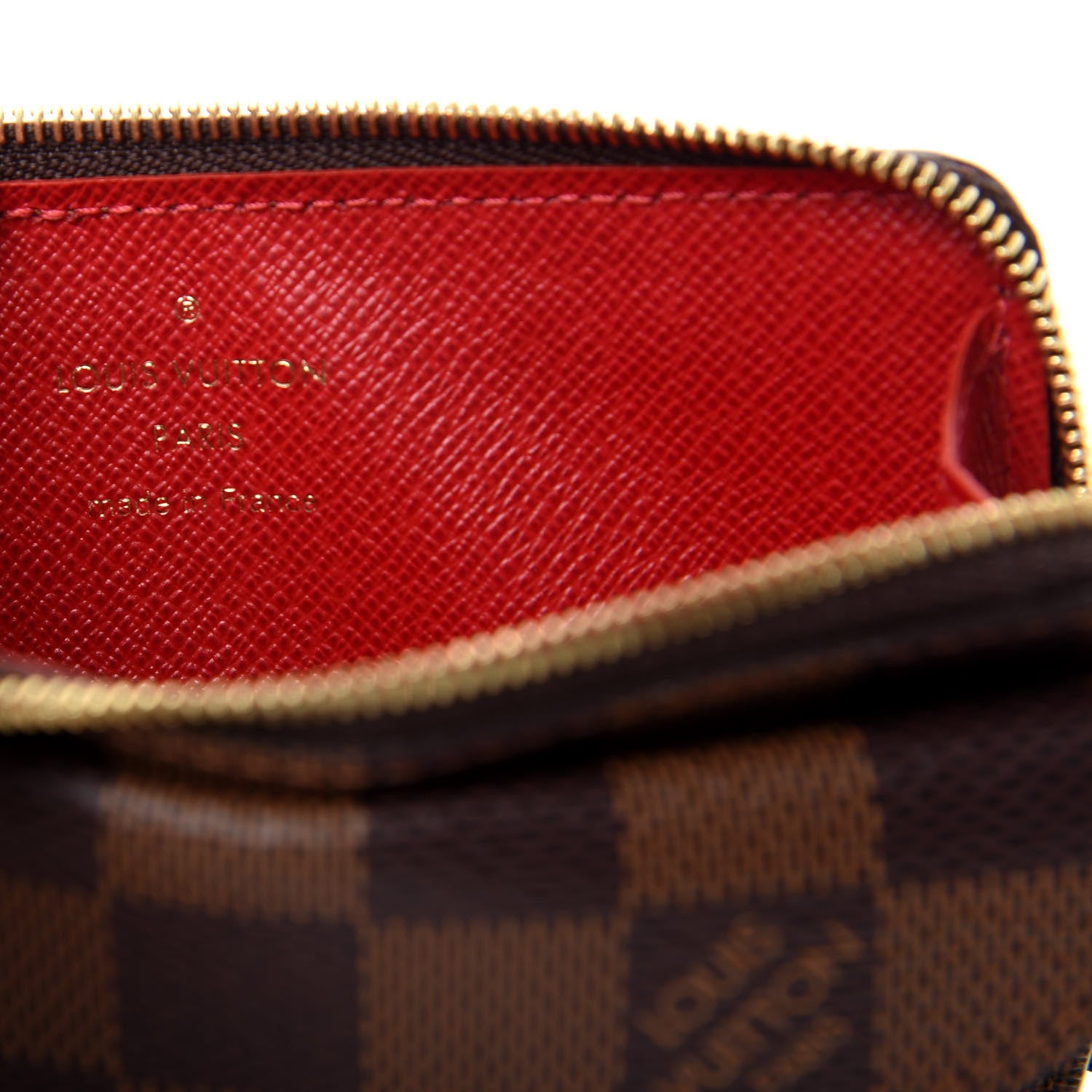 Louis Vuitton Damier Ebene Recto Verso Card Holder Red 6 of 8