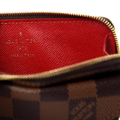 Louis Vuitton Damier Ebene Recto Verso Card Holder Red 6 of 8