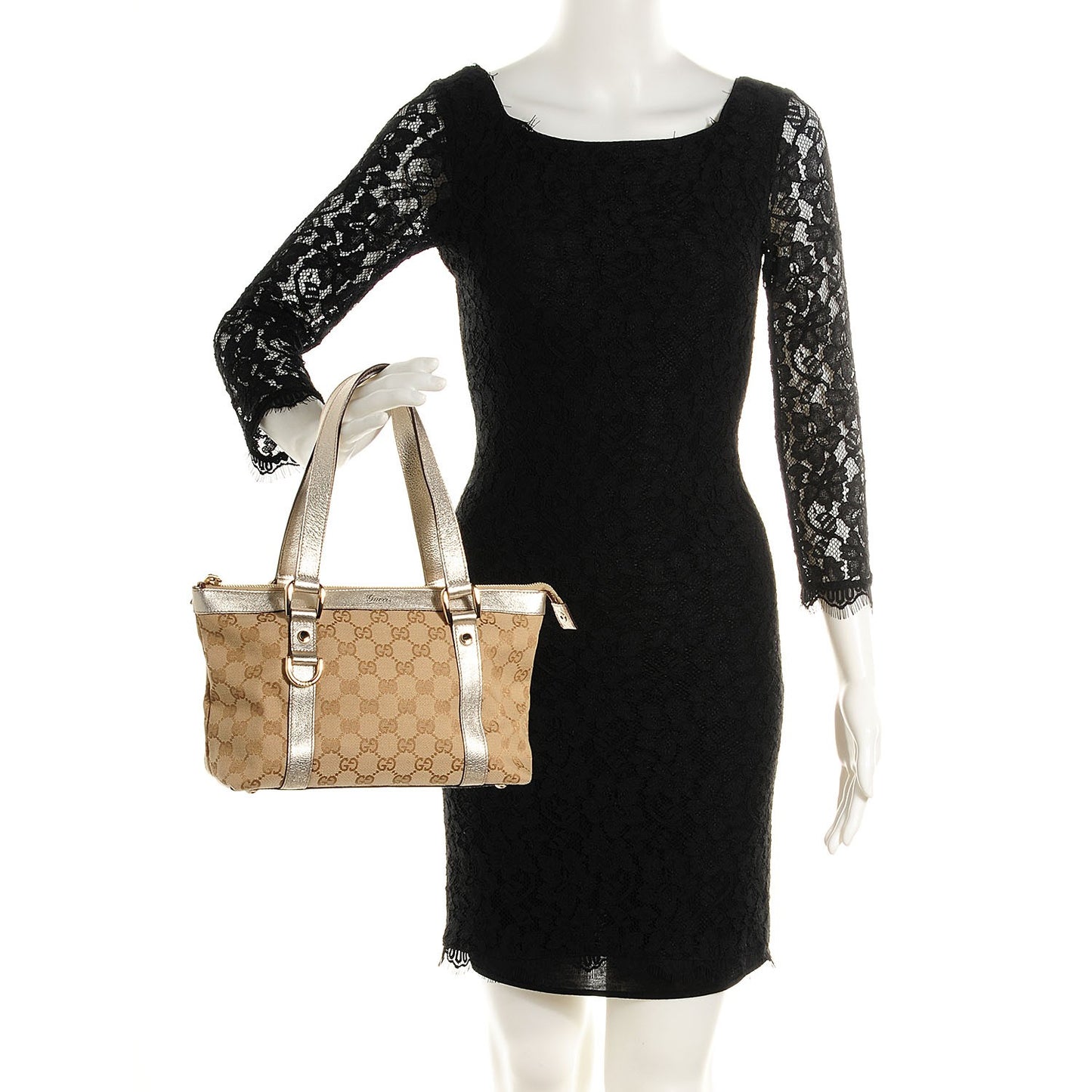 Monogram Small Abbey Tote Platinum