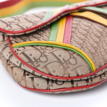 Christian Dior Monogram Rasta Saddle Bag Beige 8 of 9