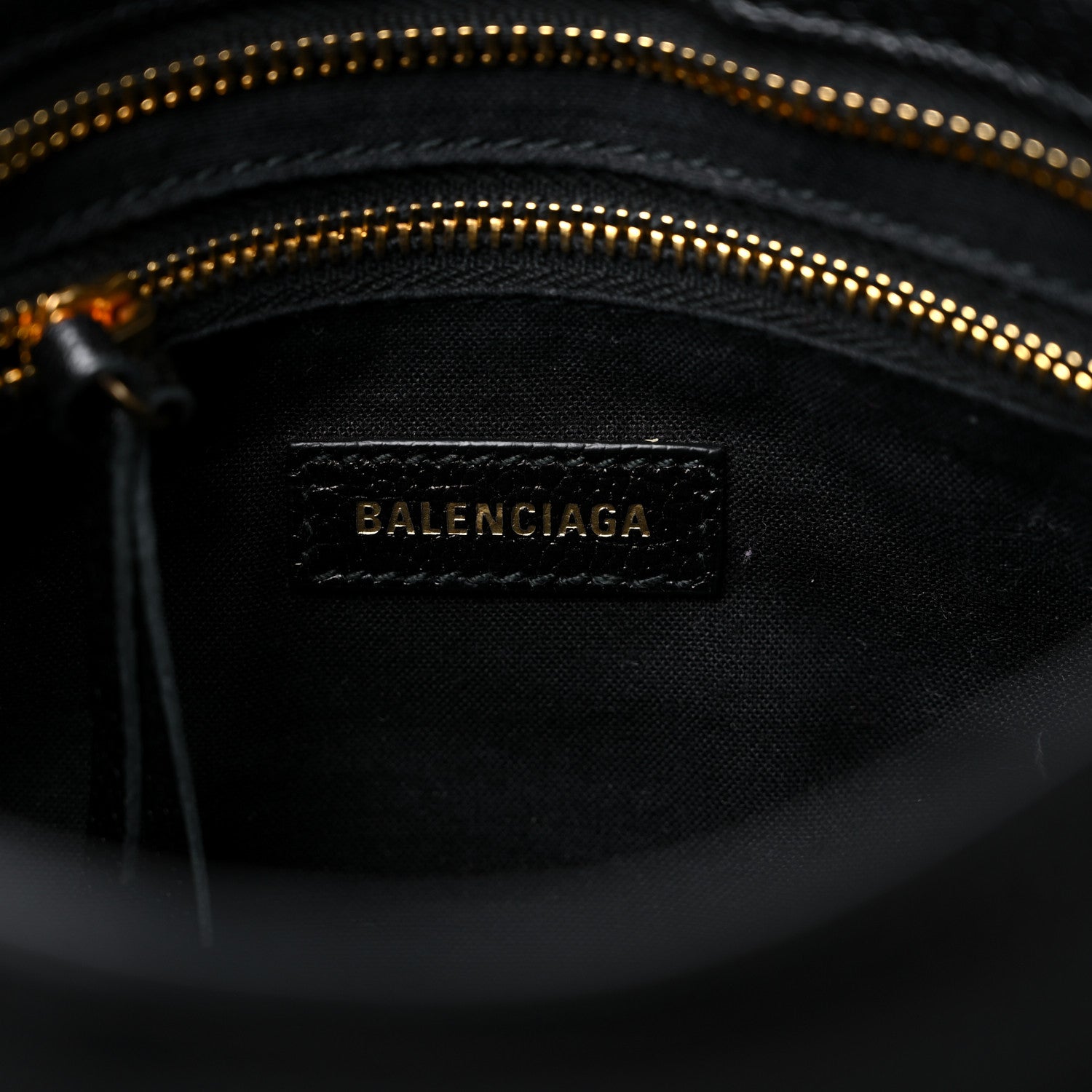 Balenciaga Chevre Gold Metallic Edge Hardware Mini City Black 7 of 10