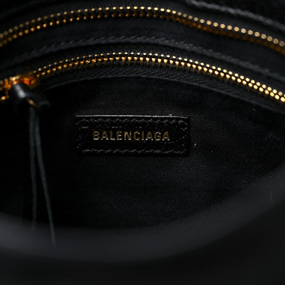Balenciaga Chevre Gold Metallic Edge Hardware Mini City Black 7 of 10