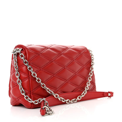 Louis Vuitton Lambskin Malletage GO-14 MM Rouge 3 of 14