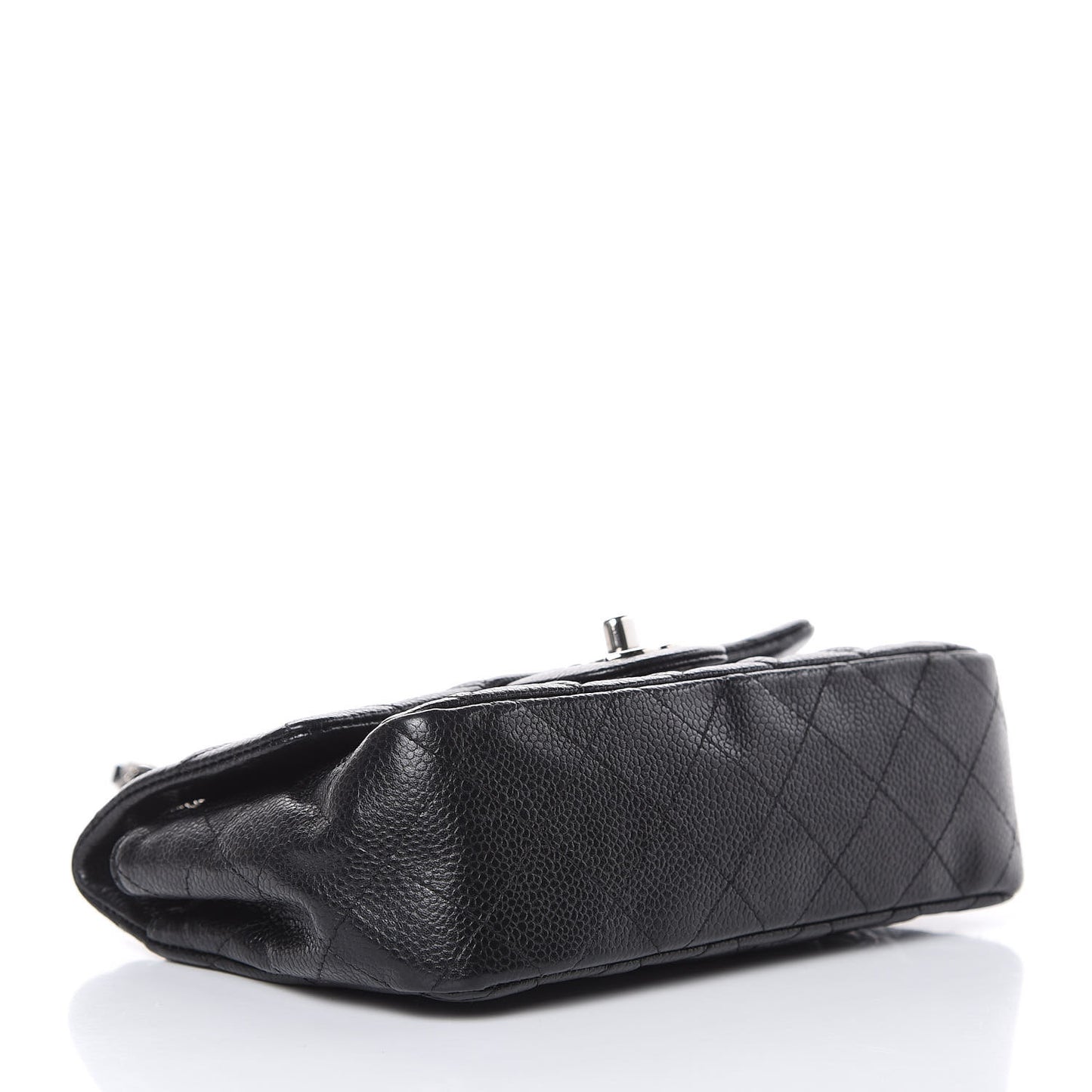 Caviar Quilted Mini Rectangular Flap Black