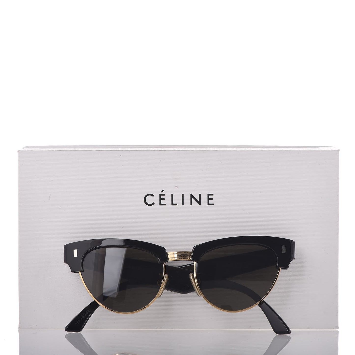 Acetate Cat Eye Sunglasses CL40059U Black Gold