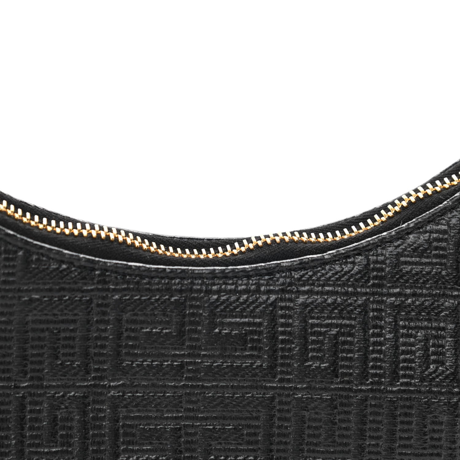 Givenchy Coated Canvas Logo 4G Embossed Small Moon Cut Out Shoulder Bag Black 9 of 9