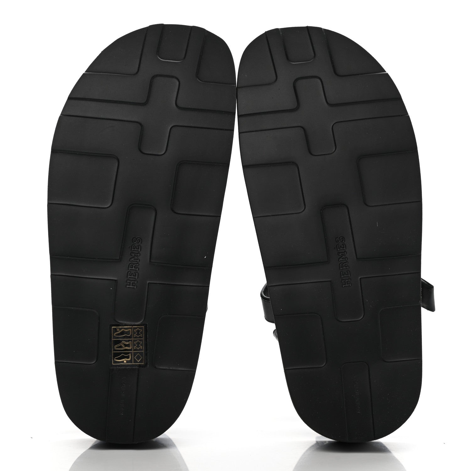 Hermes Calfskin Womens Enid Sandals 35 Black 5 of 12