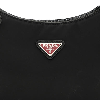 Prada Tessuto Nylon Saffiano Lunar New Year Mini Re-Edition 2000 Bag Black Fuoco 7 of 10