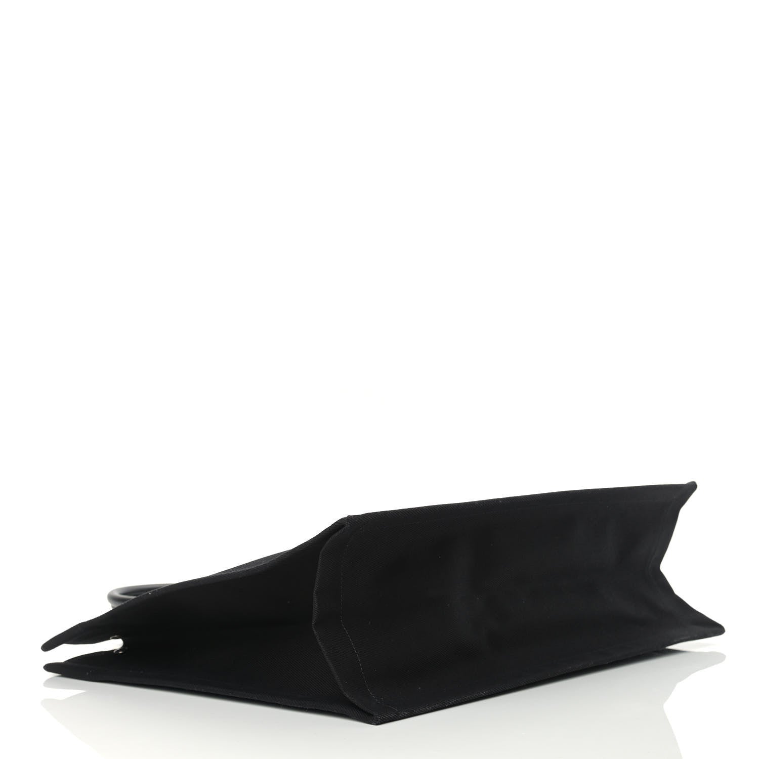 Saint Laurent Linen Calfskin Rive Gauche Tote Black 4 of 14