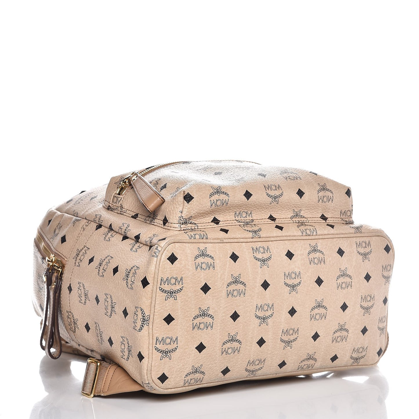Visetos Medium Studded Stark Backpack Beige