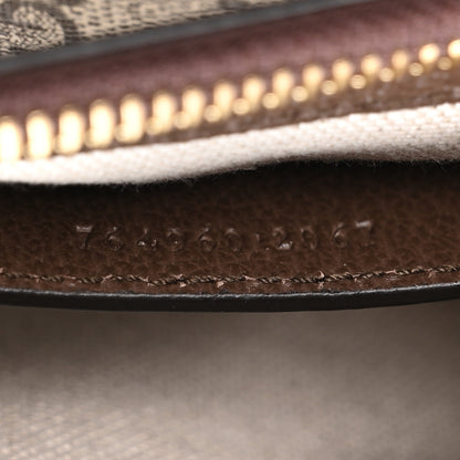 Gucci GG Supreme Monogram Textured Dollar Calfskin Mini Ophidia Chain Bag Beige Ebony 7 of 11