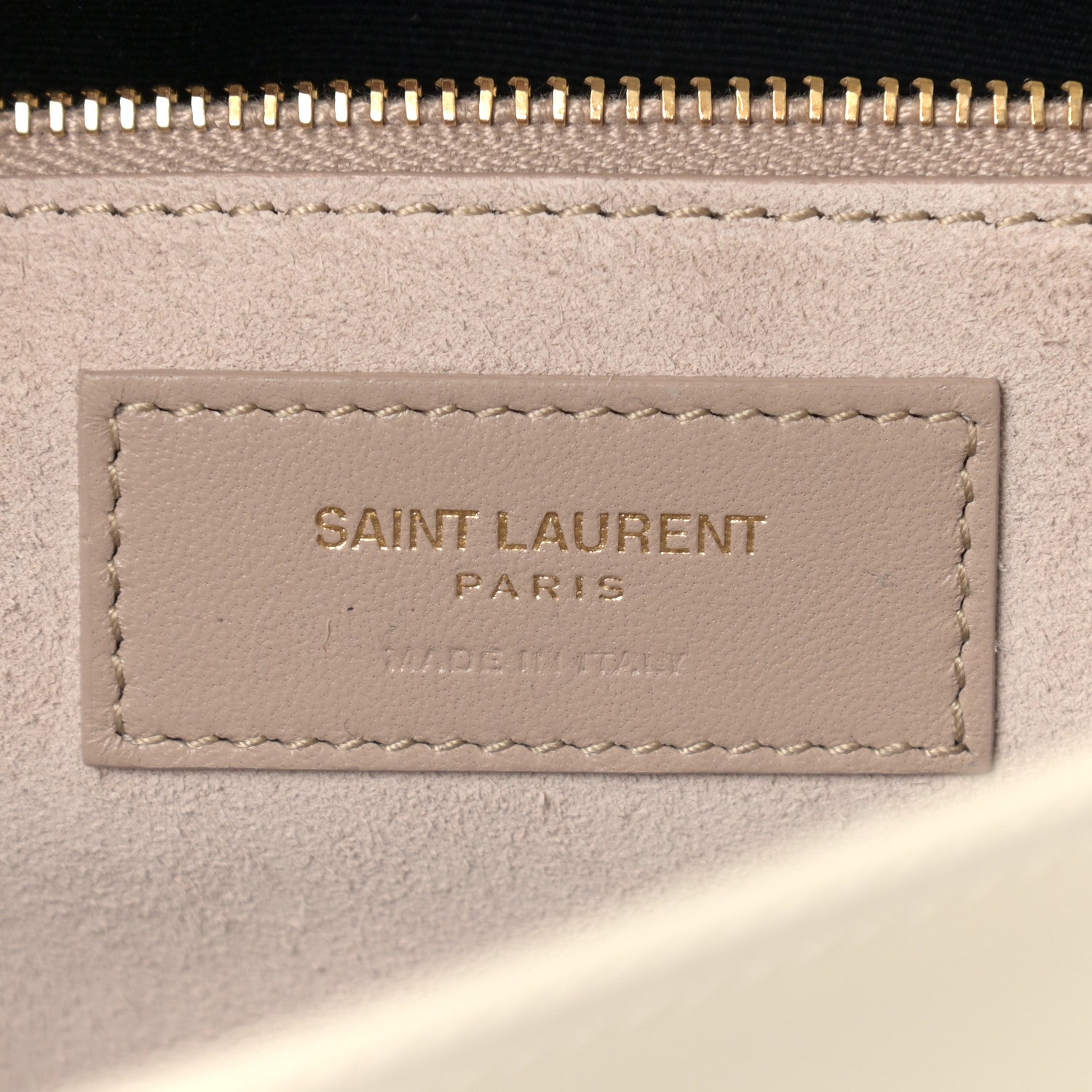 Saint Laurent Smooth Calfskin Carre Satchel Blanc Vintage 5 of 10