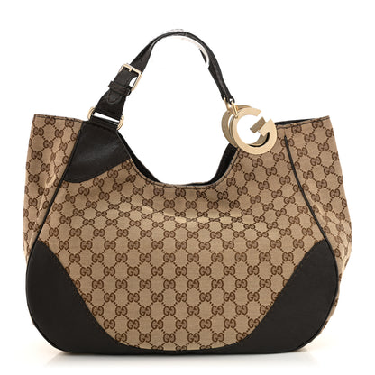 Gucci Monogram Medium Charlotte Hobo Brown 1 of 12