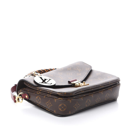 Louis Vuitton Monogram Braided Pochette Metis Safran 3 of 10