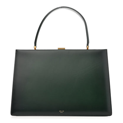 Celine Box Calfskin Medium Clasp Bag Dark Green 1 of 9