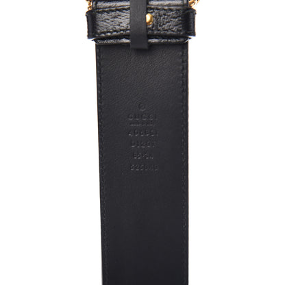 Gucci Textured Calfskin Double G 40mm Belt 85 34 Black 3 of 5