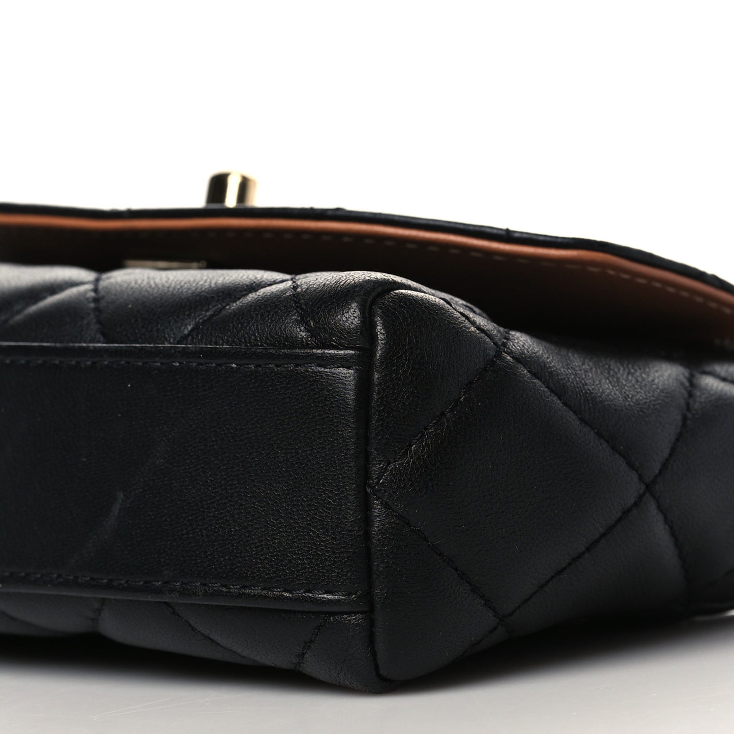 Lambskin Mixed Fibers Quilted Small Cocovado Flap Black