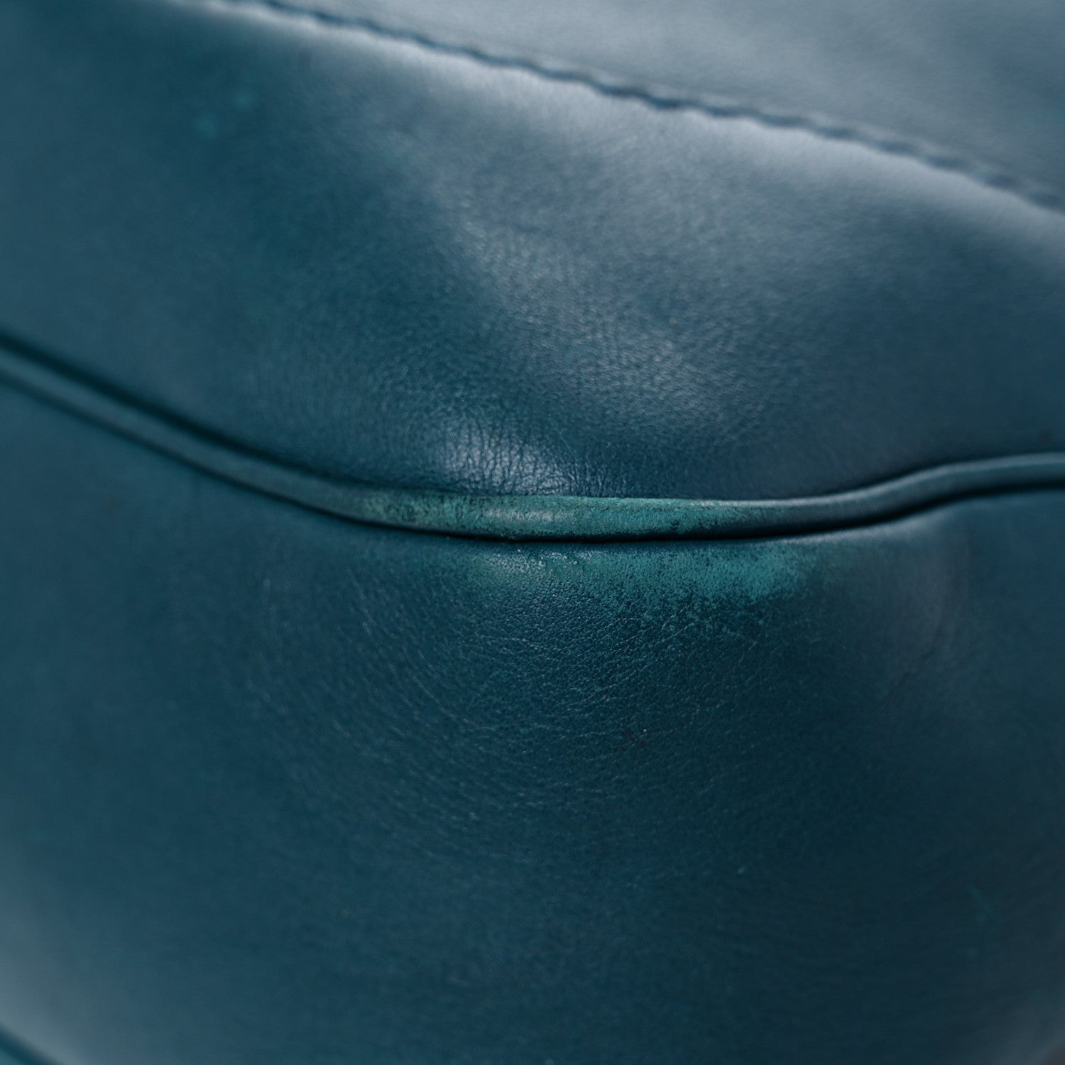 Gucci Calfskin Medium New Jackie Shoulder Bag Teal 9 of 25