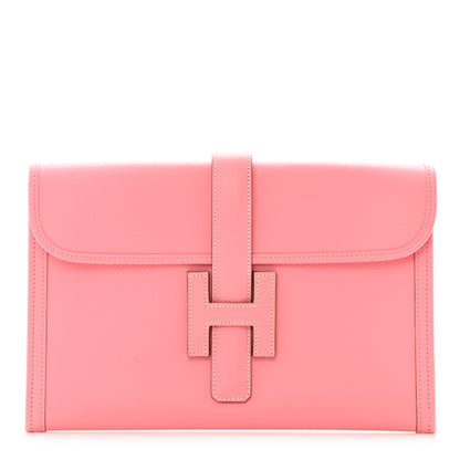 Hermes Epsom Jige PM Clutch Rose Confetti 1 of 8