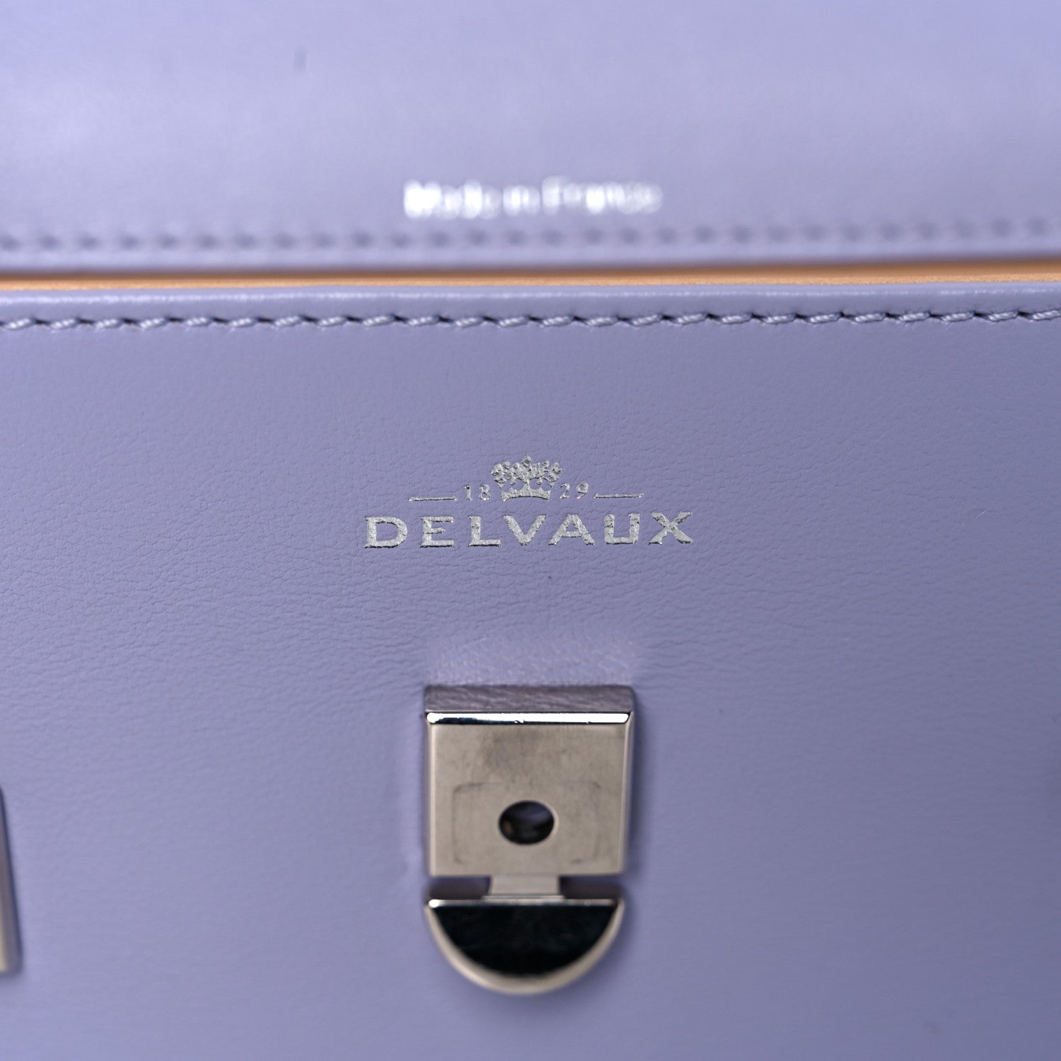 Delvaux Calfskin Mini Tempete Satchel Lilas 6 of 20