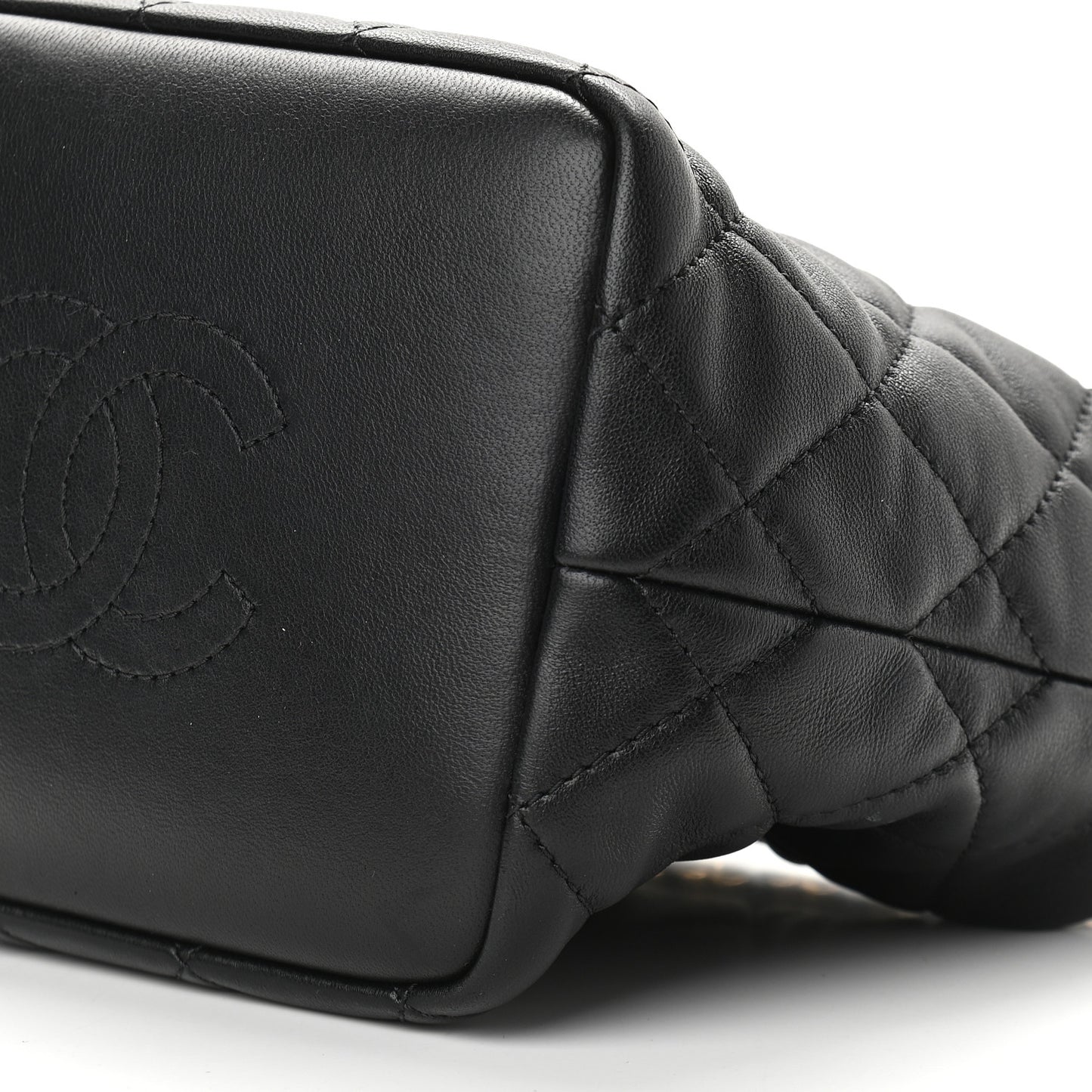 Lambskin Quilted Small Perfect Meeting Hobo Black