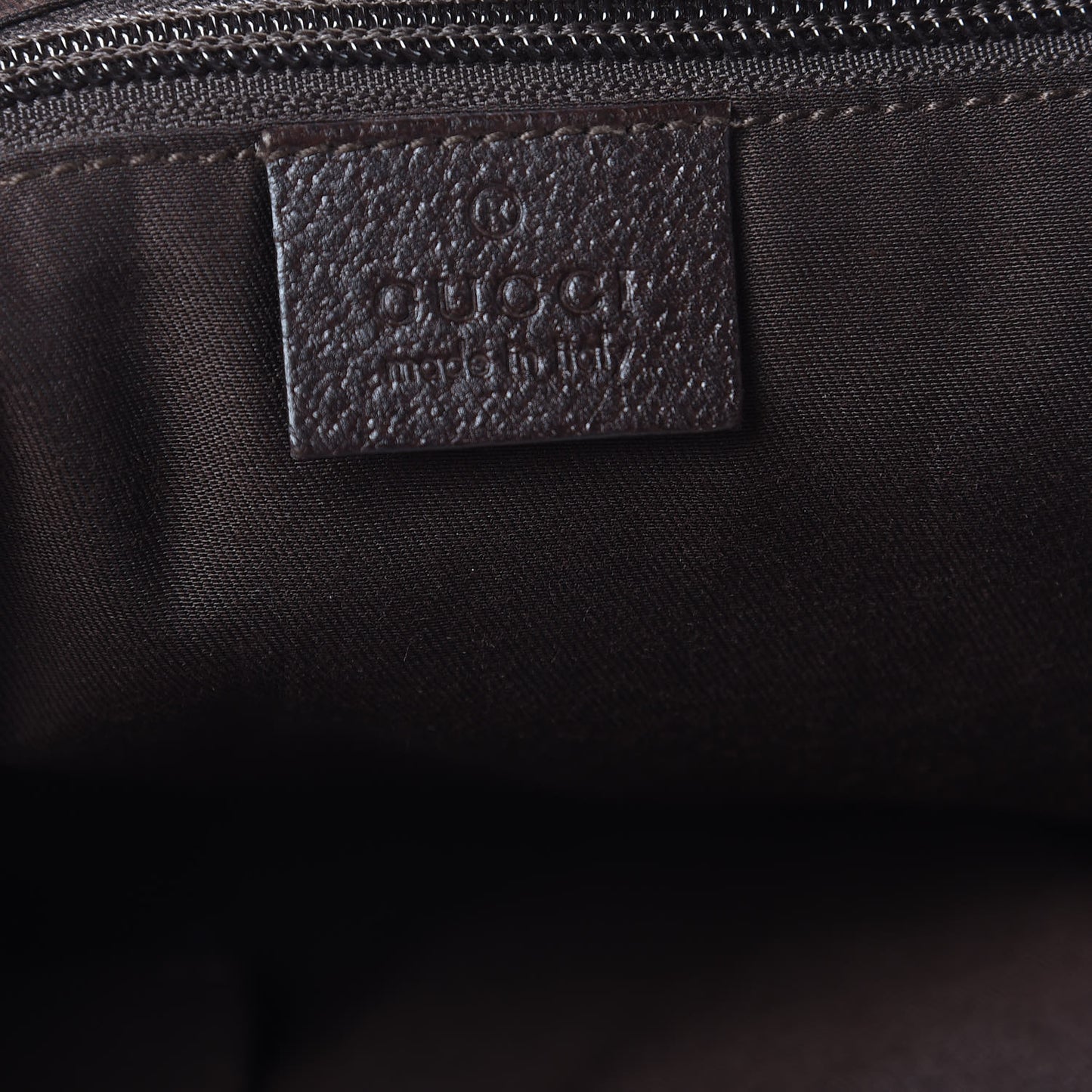 Monogram Web Medium Half Moon Hobo Dark Brown