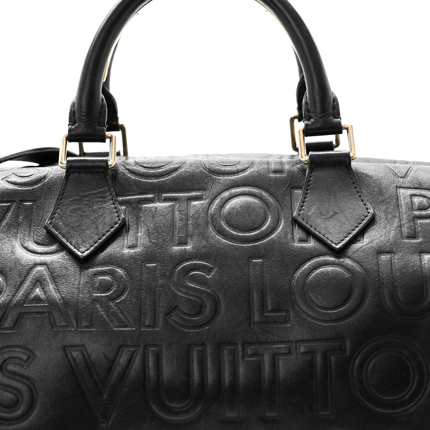Louis Vuitton Calfskin Embossed Speedy Cube 30  Black 8 of 13