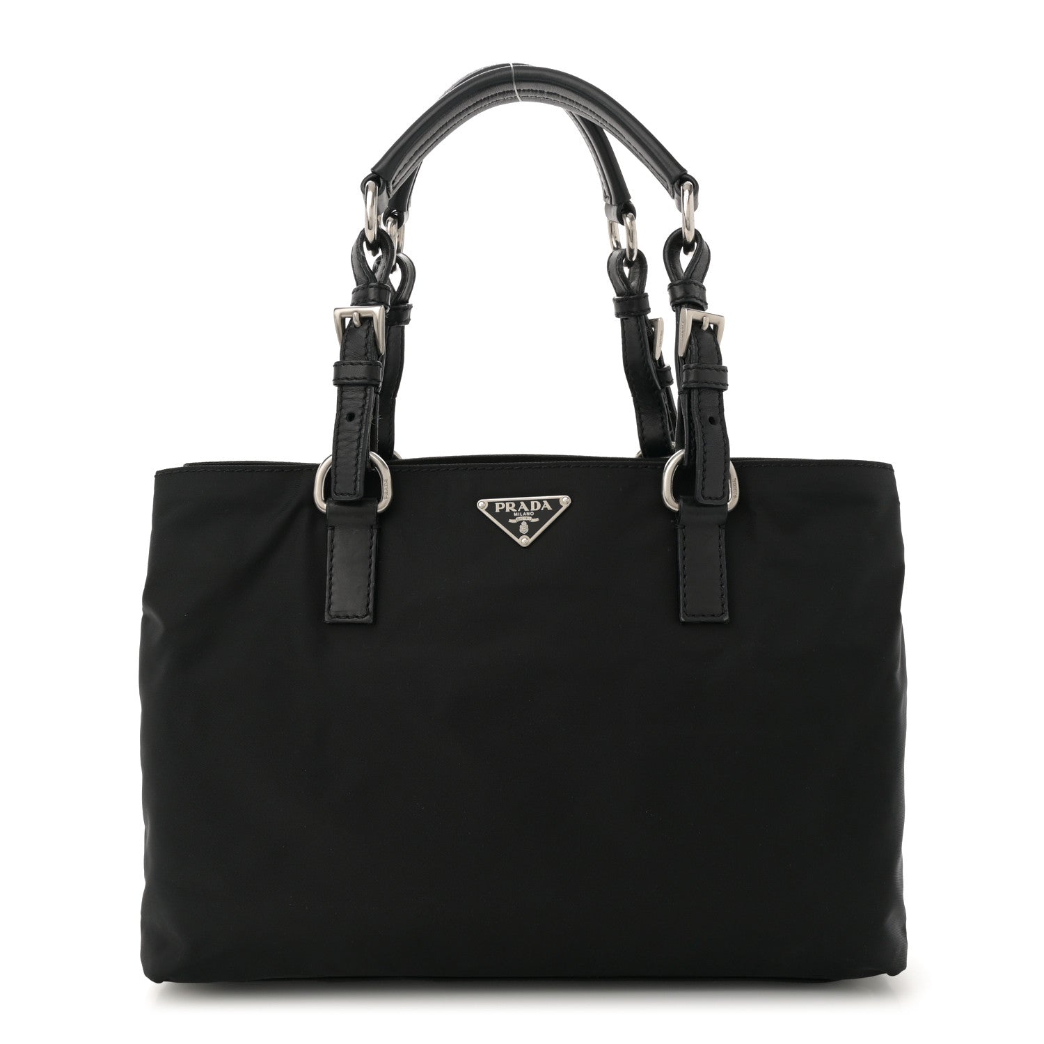 Prada Tessuto Nylon Saffiano Tote Black 1 of 10