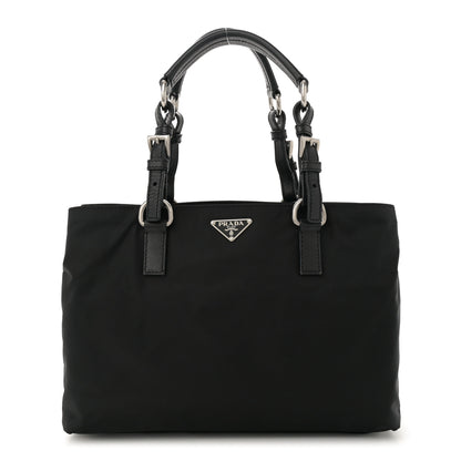Prada Tessuto Nylon Saffiano Tote Black 1 of 10