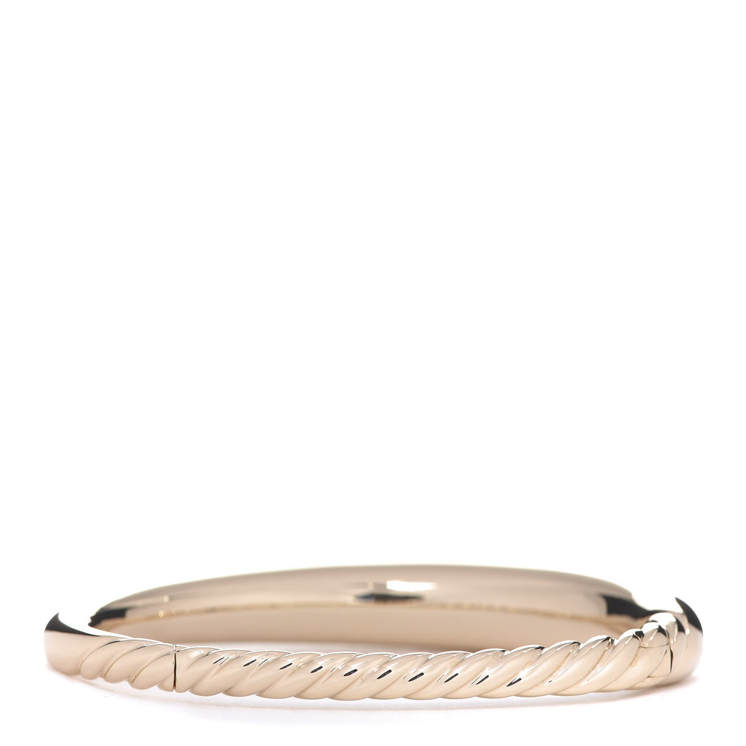 David Yurman 18K Yellow Gold 9.5mm Pure Form Smooth Bracelet 2 of 4
