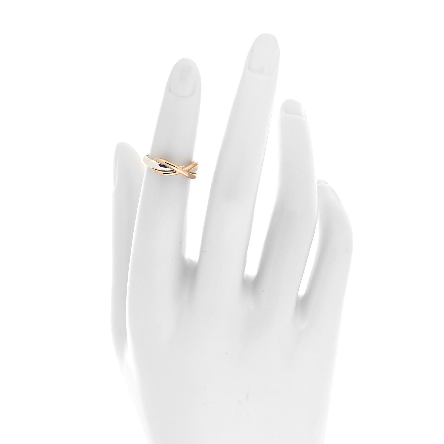 Sterling Silver 18K Rose Gold Infinity Ring 45 3.25