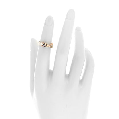 Tiffany Sterling Silver 18K Rose Gold Infinity Ring 45 3.25 2 of 4