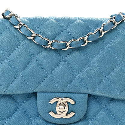 Chanel Iridescent Caviar Quilted Mini Square Flap Blue 8 of 14