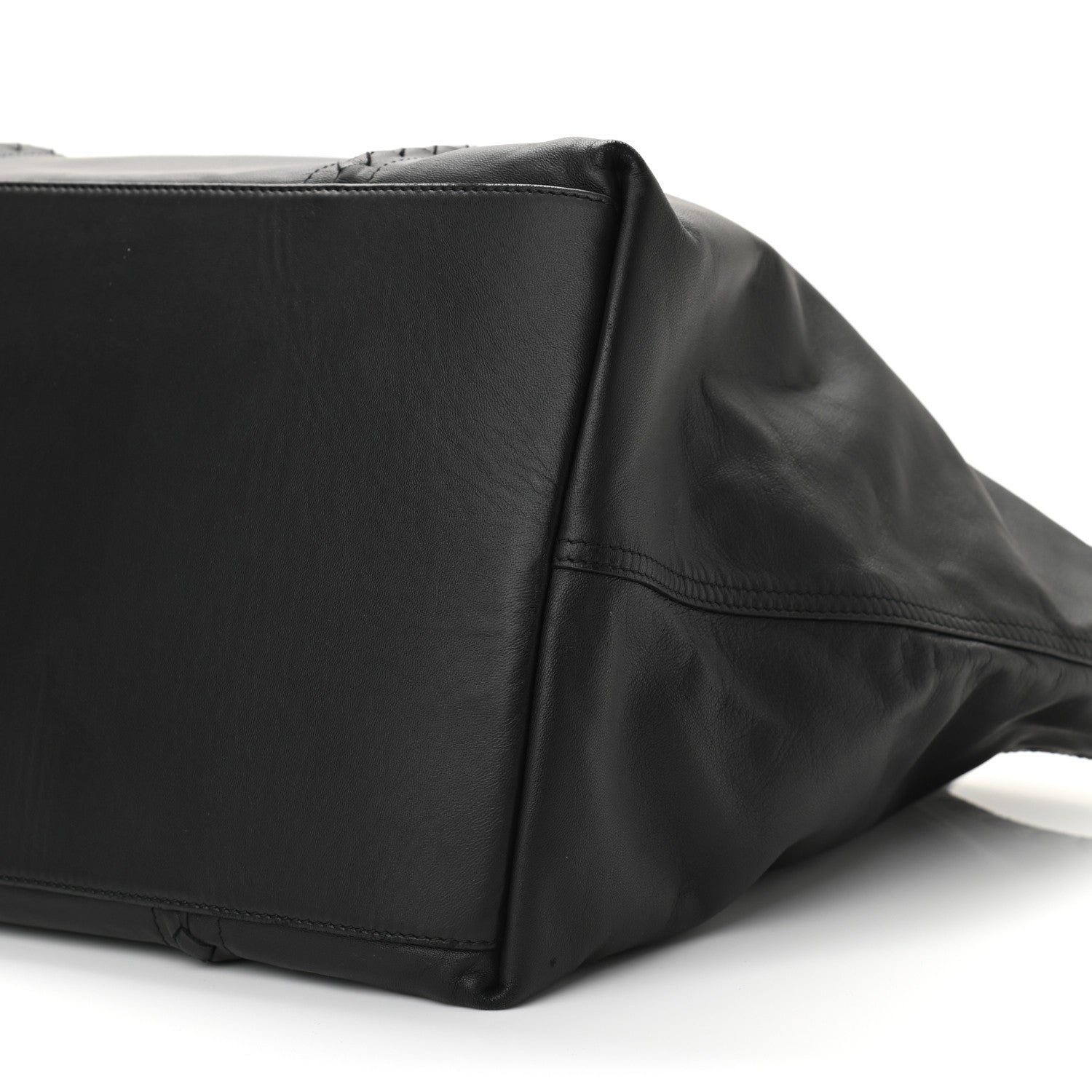Bottega Veneta Nappa Nylon Medium Reversible Butterfly Shoulder Bag Black Cement 15 of 15