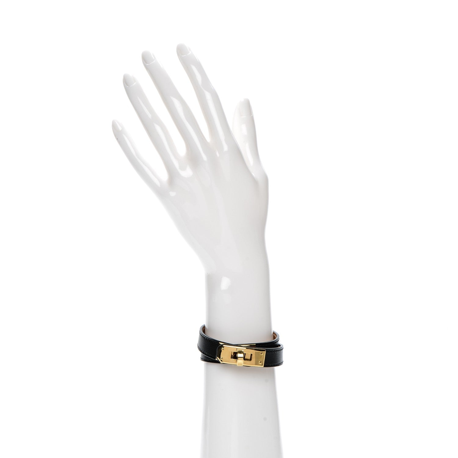 Hermes Chamonix Kelly Double Tour Bracelet S Black 2 of 7