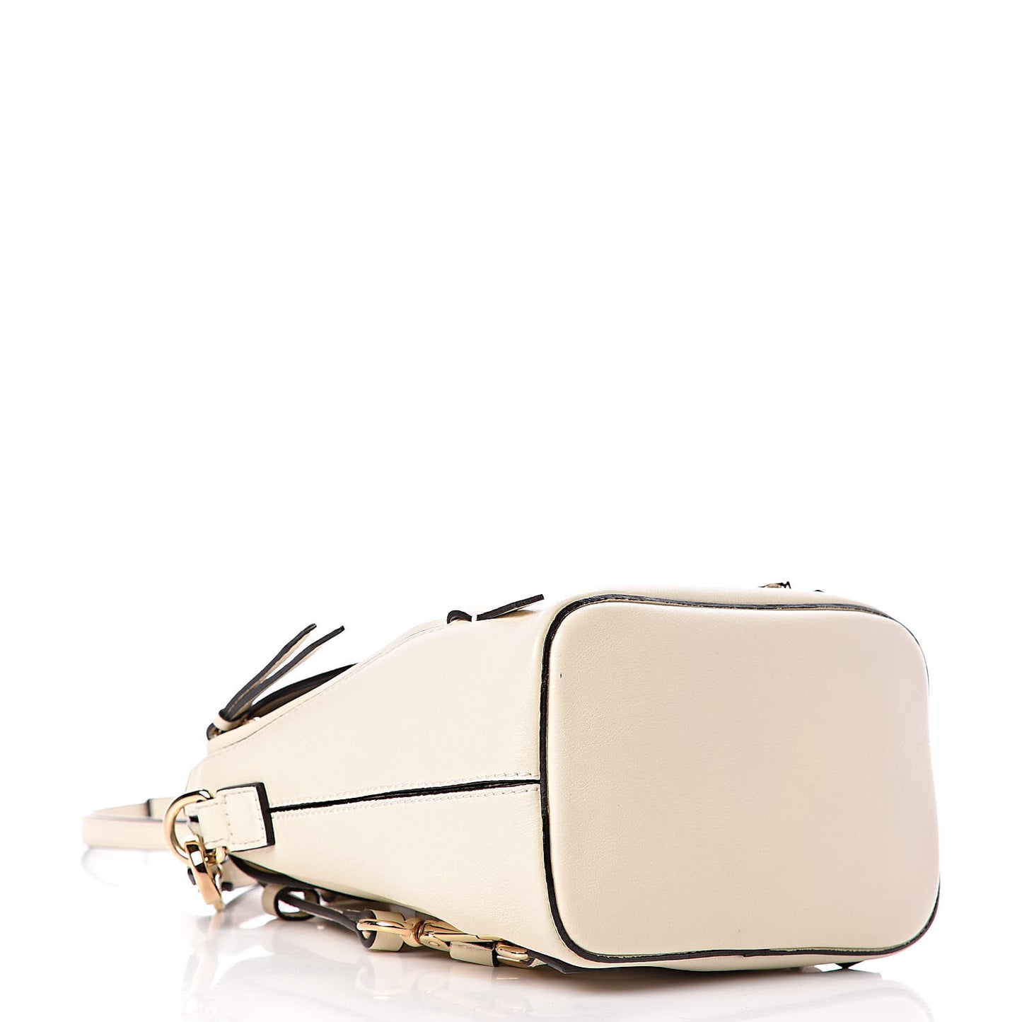 Suede Calfskin Mini Faye Backpack Off White