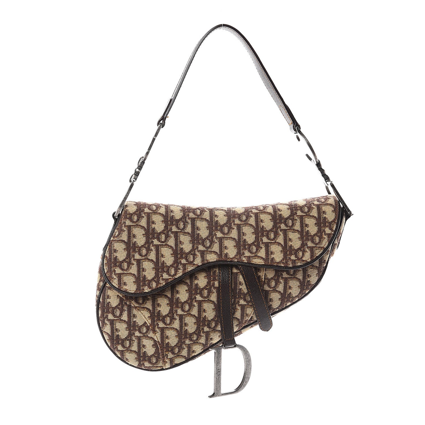 Monogram Saddle Bag Brown