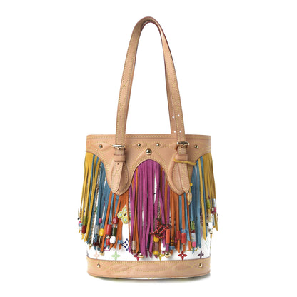 Louis Vuitton Monogram Multicolor Fringe Bucket White 1 of 12