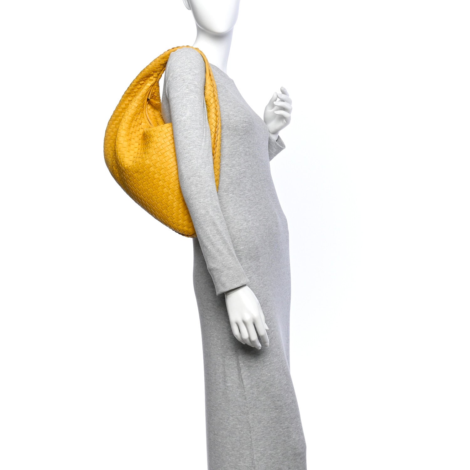 Bottega Veneta Nappa Intrecciato Large Veneta Hobo Buttercup 2 of 11