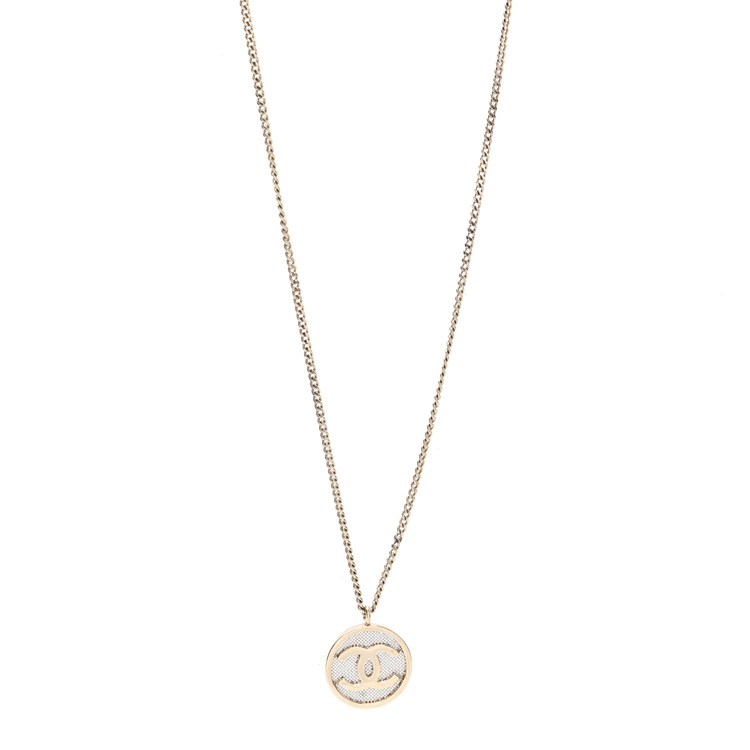 Chanel Mesh CC Necklace Gold 1 of 5