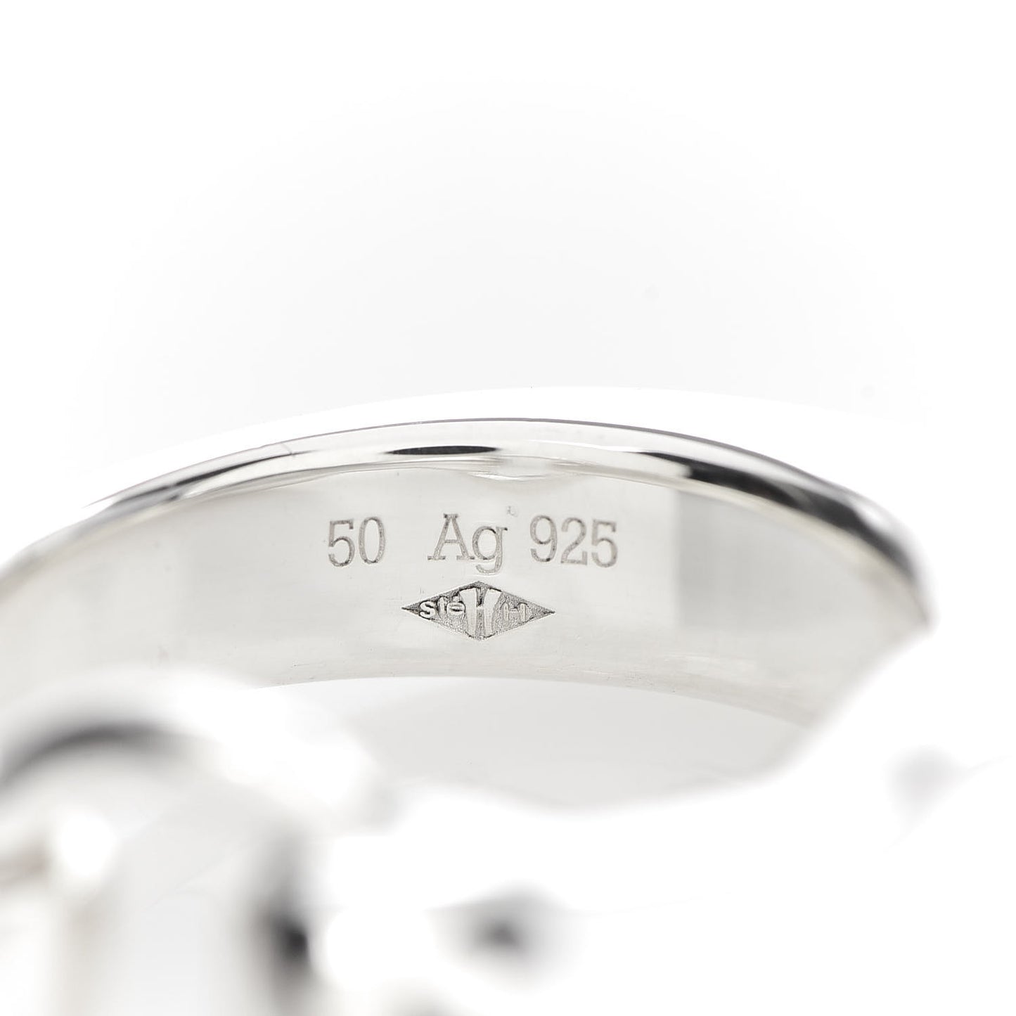 Sterling Silver PM Galop Ring 50 5.25