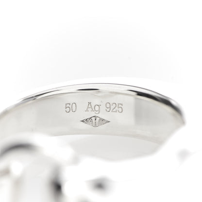 Hermes Sterling Silver PM Galop Ring 50 5.25 4 of 5