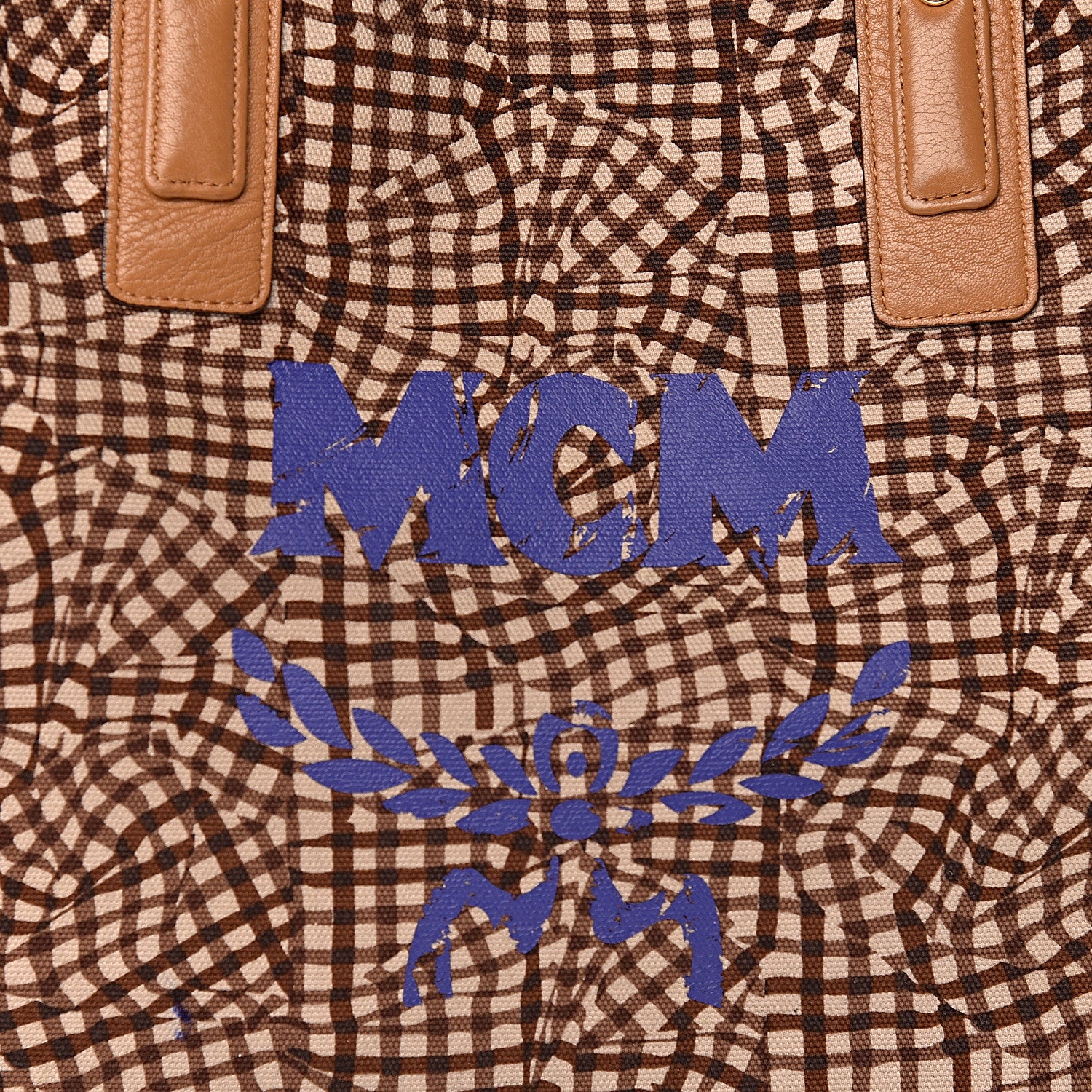 MCM Visetos Large Liz Reversible Shopper Tote Cognac 12 of 22