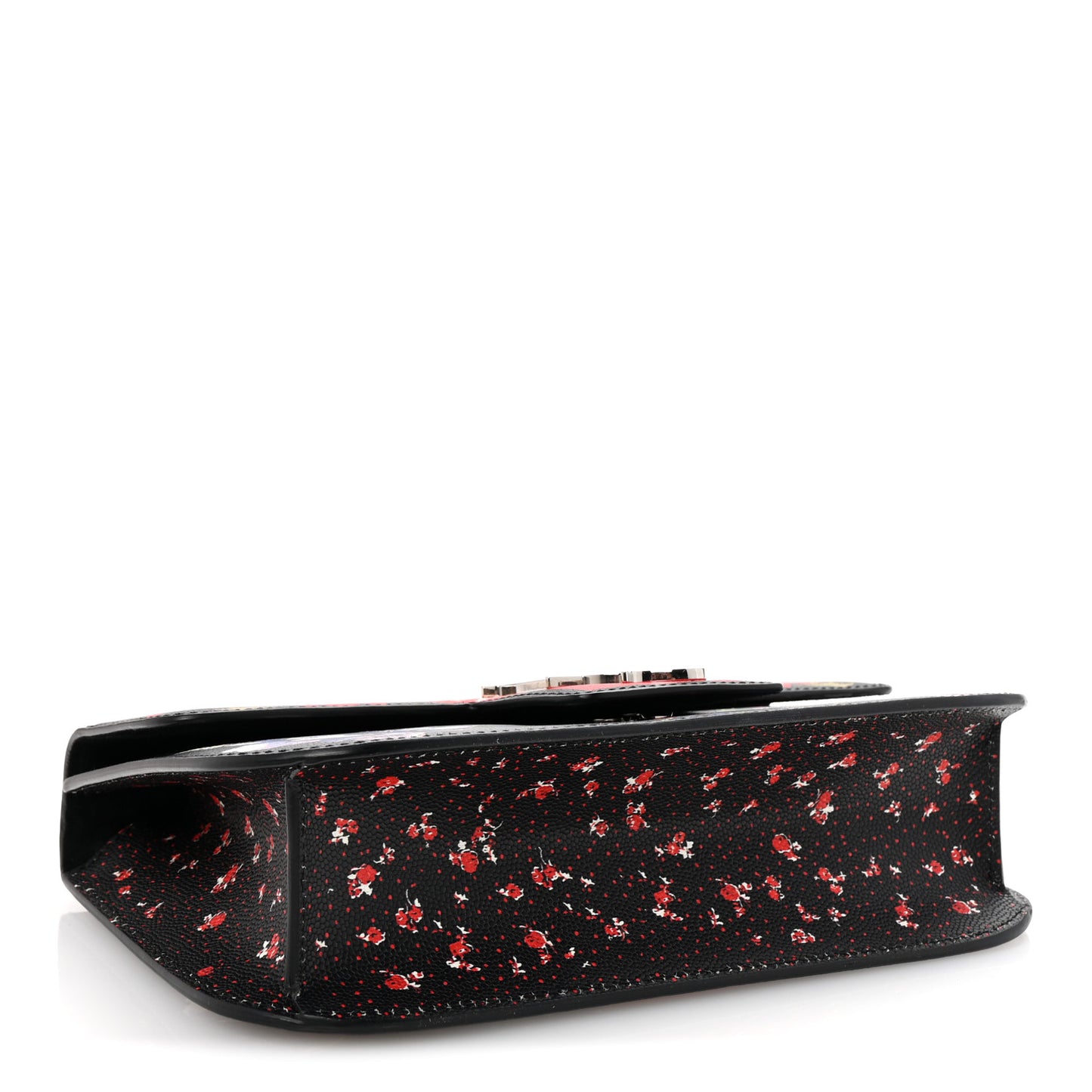 Calfskin Floral Medium Insignia Flap Multicolor