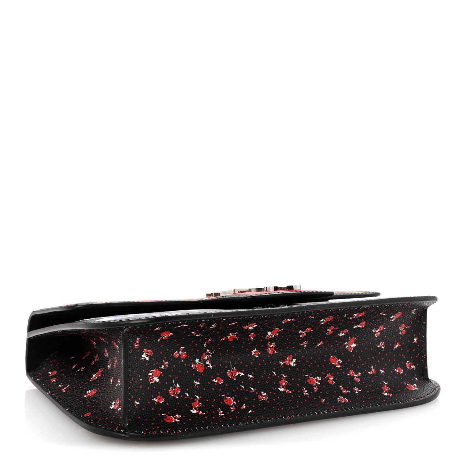 Alexander McQueen Calfskin Floral Medium Insignia Flap Multicolor 4 of 9