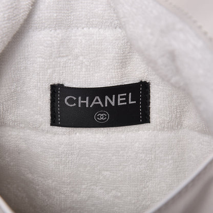 Chanel Terry Cotton CC Beach Tote Towel Set Blue 7 of 16