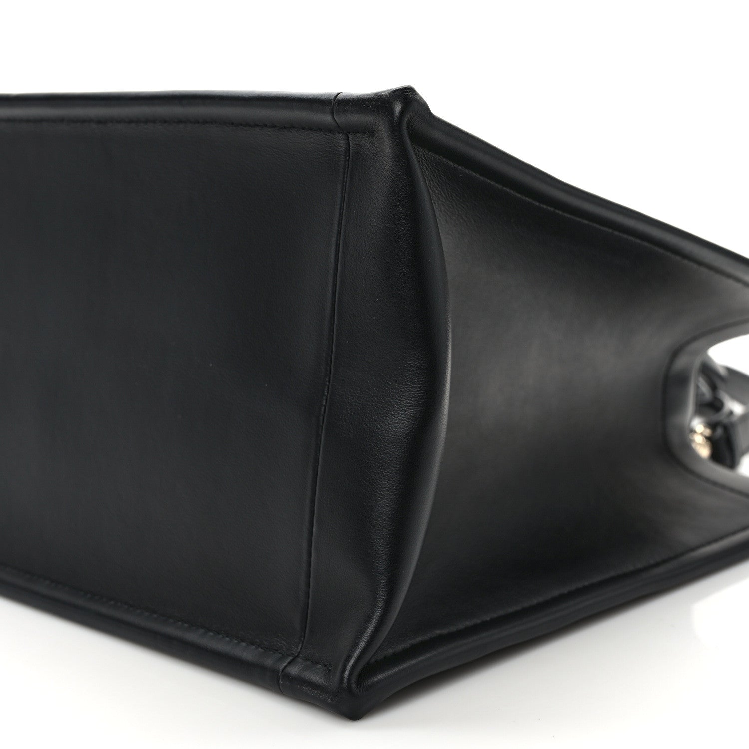 Christian Dior Calfskin Macro Cannage Medium Book Tote Black 9 of 10