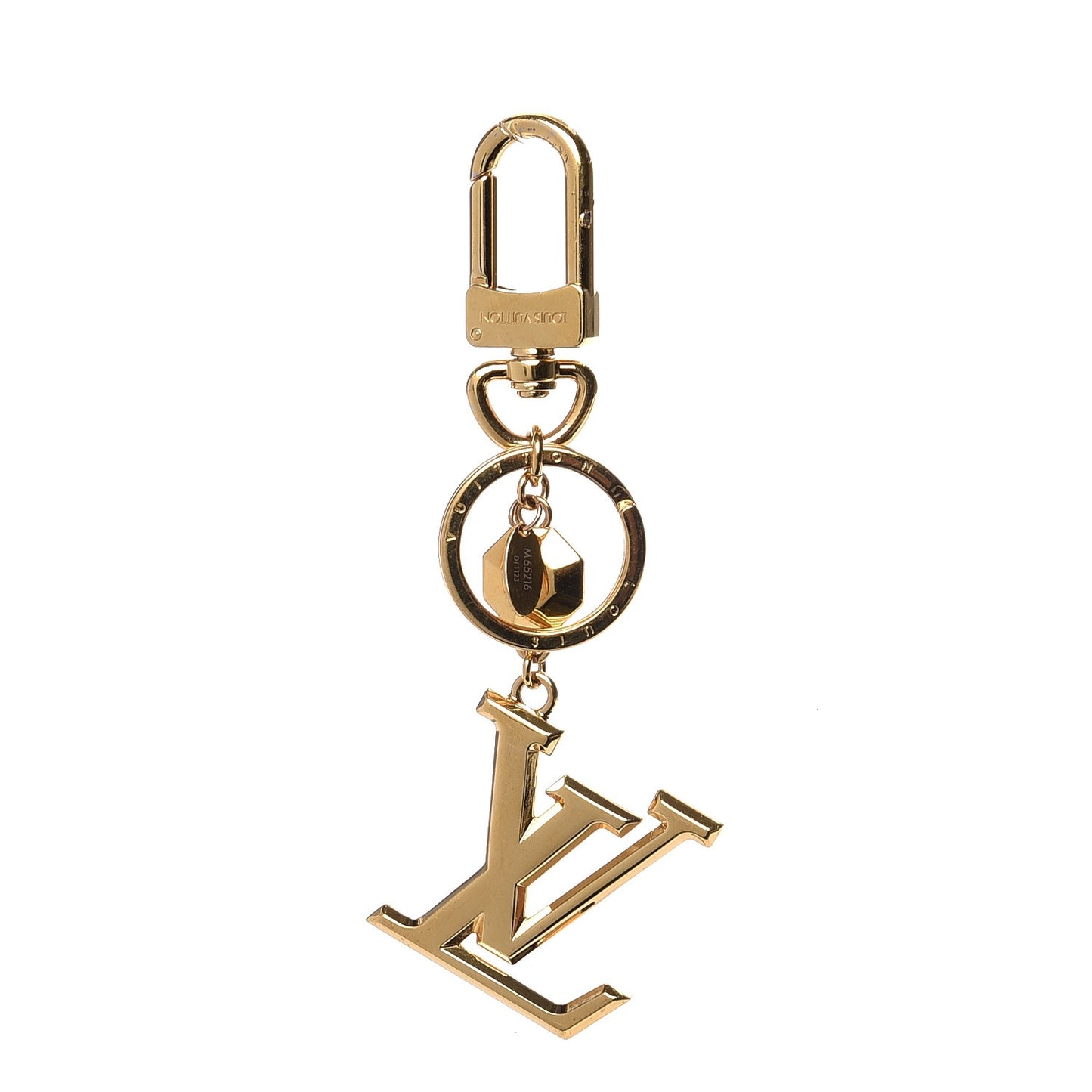 LV Facettes Bag Charm Key Holder Gold