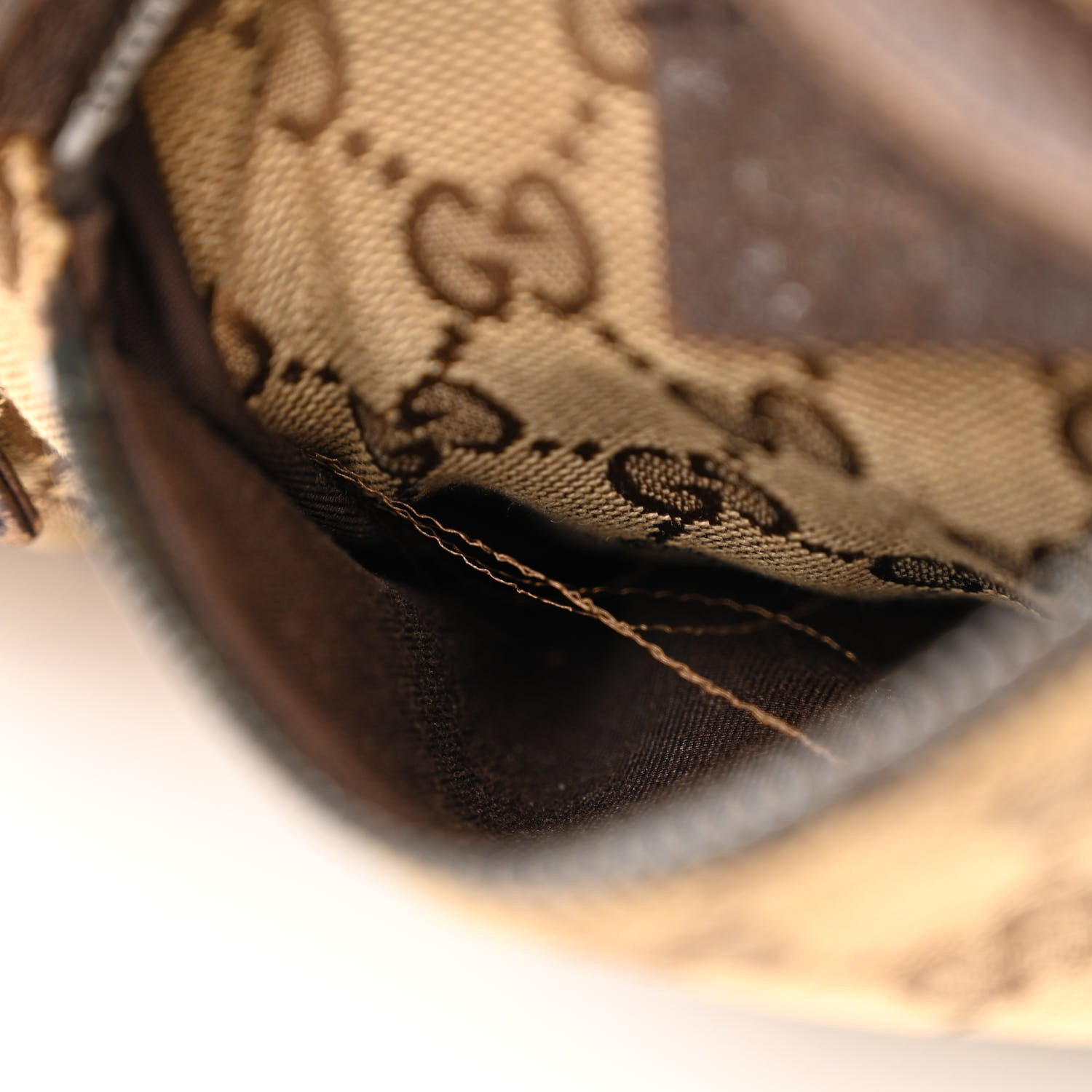Gucci Monogram Web Belt Bag Dark Brown 11 of 16